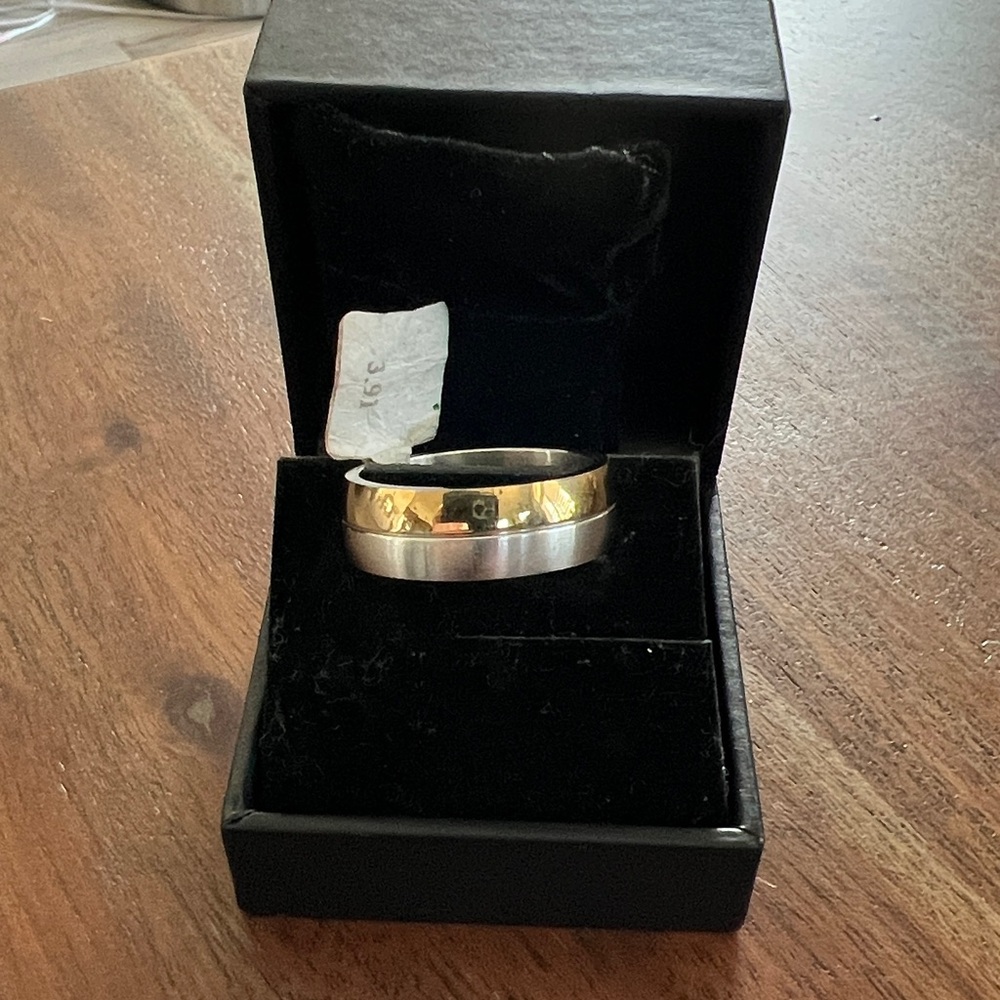 Silver and Gold Two-Tone Ring